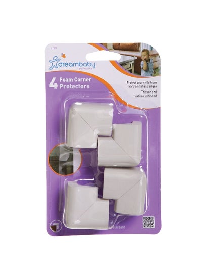 Buy 4-Piece Foam Corner Protector Grey 3.4 x 19.4 x 11.6 cm G1302 in Saudi Arabia