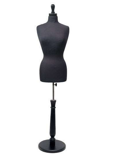 Buy Display Mannequin Black With Round Black Base in Saudi Arabia