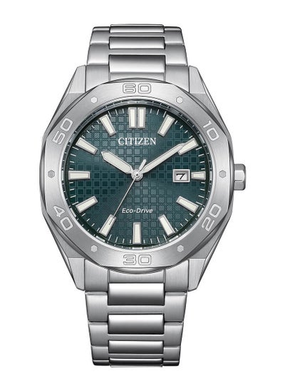 اشتري Eco-Drive Green Dial Stainless Steel Men's Watch BM7630-90X في الامارات