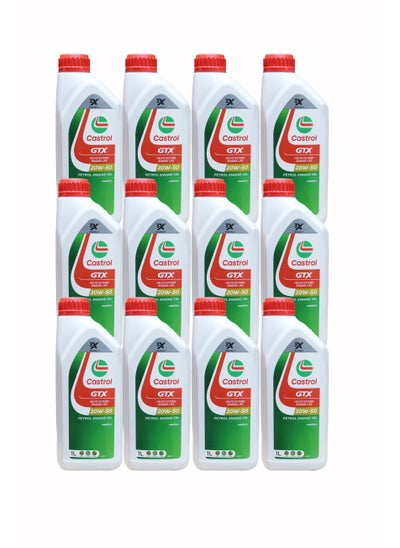 اشتري Castrol 20W-50| GTX Engine Oil Cartoon (12x1L) في السعودية