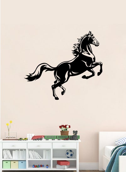 Buy Leaping Horse Wall Decal - Wall Arts Home Décor - Wall Sticker, 70x70 cm by Spoil Your Wall in UAE