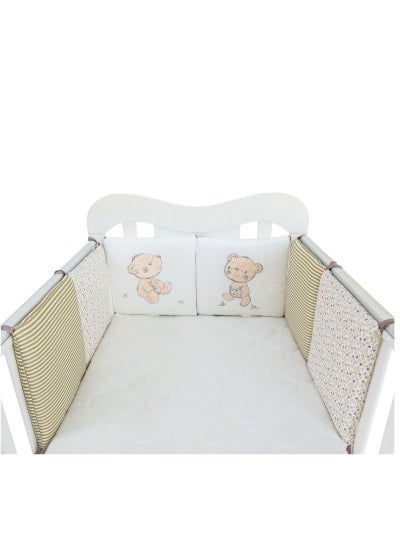 Buy 6 PCS Baby Crib Cot Bumper Cushion Pads Bedding Set in Saudi Arabia