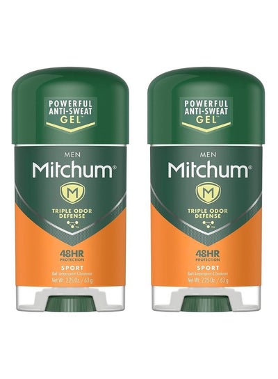 Buy Mitchum Clear Gel Antiperspirant & Deodorant for Men, Sport (pack of 2 x  2.25 oz) in UAE
