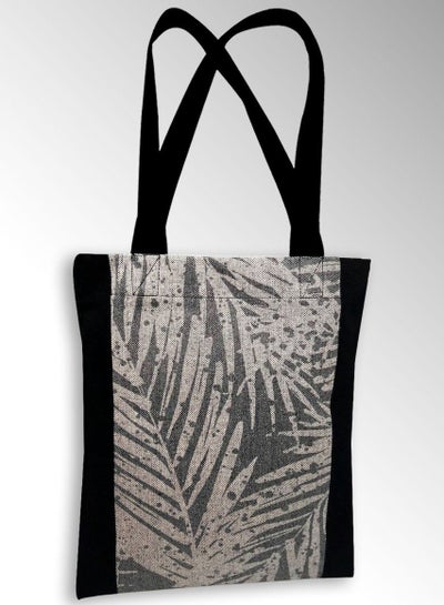 Buy Tree twigs casual printed linen tote bag in Egypt