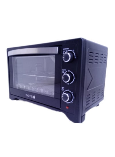 Buy Dots electric oven with gril, double hinged glass door, 45-liter capacity and 2000 watts in Saudi Arabia