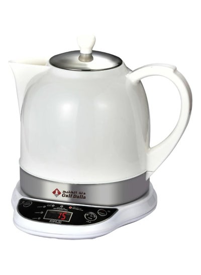 اشتري Gulf  Dalla Arabic Turkish Karak Tea & Coffee Maker Electric Kettle 1200 Ml 1000 Watt White GA-C93881 في الامارات