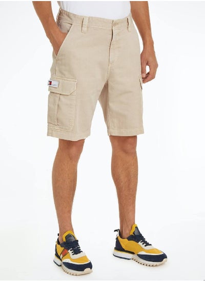 Buy Men's Ethan Cargo Shorts - Cotton, Beige in UAE