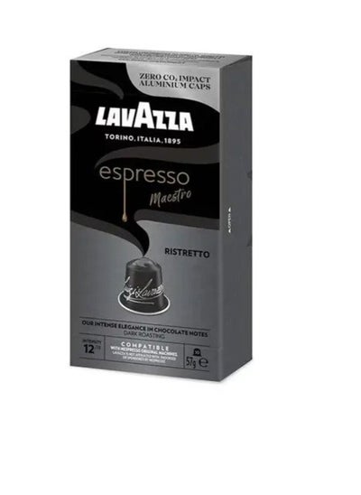 Buy Nespresso Compatible Espresso Maestro Ristretto  10 Coffee Capsules 57g in UAE