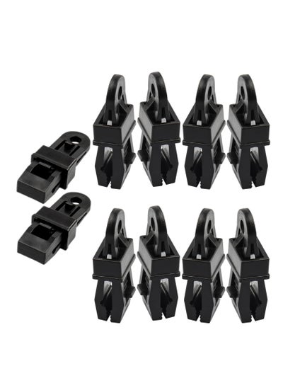 Buy 10 Pcs Tarp Clips Tarp Clamps, Tarp Clips Thumb, Tarp Clips Heavy Duty Lock Grip Plastic Tent Clips Clamps Poly Tarpaulin Clip Reusable Linoleum Tent Clip in UAE