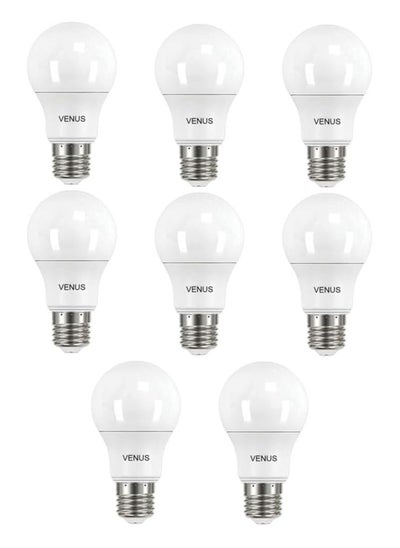 Buy LED Bulbs 9 Watt - White Lighting - 8 Pieces in Egypt