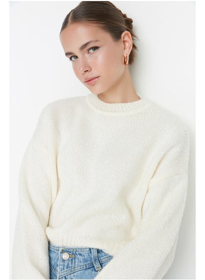 Buy Sweater - Ecru - Oversize in Egypt