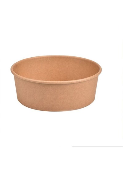 Buy Kraft Salad Bowl 50pcs 320GSM 750ml Set of 1 in UAE