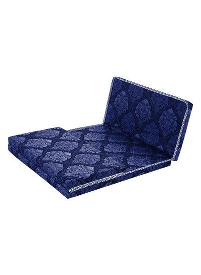 Buy COMFY BLUE FOLDING MEDICATED GUEST FLORAL PREMIUM QUALITY PORTABLE FOLDING MATTRESS in UAE