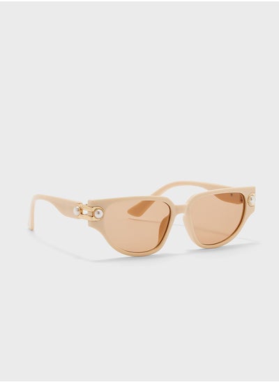 Buy Pearl Arm Cat Eye Sunglasses in UAE