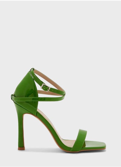 Buy Ankle-Strap Patent Sandals in UAE