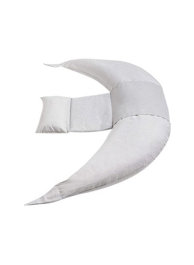 اشتري Dreamwizard 12-In-1 Pregnancy And Nursing Pillow With Back Support - 7100 - Grigio Bianco في الامارات