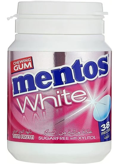 اشتري Mentos White Gum - Tutti Frutti Sugar Free 38 Pieces في السعودية