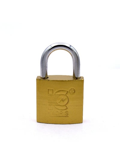 اشتري Heavy-Duty Security Padlock HA-1426, Weather-Resistant in Solid Brass Lock 25MM - Padlock  shackle with Keys for Sheds, Storage Unit, School, Gym Locker, Fence, Toolbox, Hasp Storage في الامارات