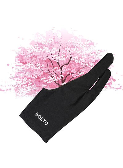 XENCELABS, Artist Glove, Drawing Glove Left Right Hand for Drawing Tablet, 2 Finger Glove for Drawing Black Size M