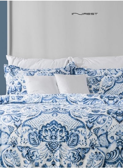 Buy Quincy King Duvet Set (Without Filling) 100% Cotton 8pcs in Saudi Arabia