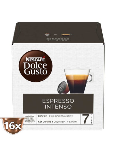 Buy Nescafe Dolce Gusto Espresso Intenso Coffee Capsules 128g in UAE