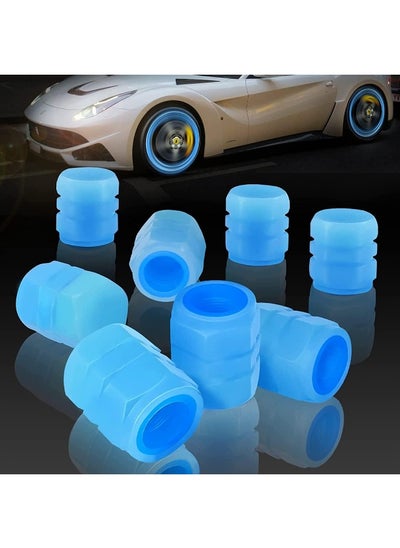 Buy 12Pcs Luminous Tire Valve Stem Caps, Fluorescent Tire Air Cap Universal Stem Covers Car Accessories for SUV Trucks Motorcycles Trucks Bike in UAE