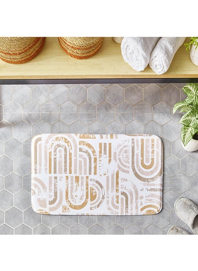 اشتري Aurora Sara Foam Printed Bath Mat 75x45 cm في الامارات