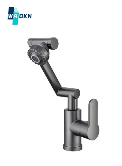 Buy Faucet, swivel, universal splash-proof faucet Faucet Extender Aerator,1080° Swivel Robotic Arm Universal Splash Filter Faucet Sprayer with 2 Modes Outlet Modes,Durable Splash Proof Faucet Extender in Saudi Arabia