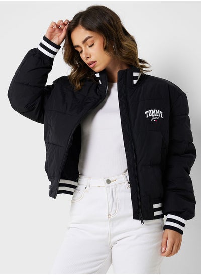 Buy Logo Zip Through Puffer Jacket in Saudi Arabia