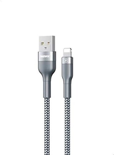 Buy Remax Rc-064I Lightning Data Cable Safe & Fast Charging Silver in Egypt