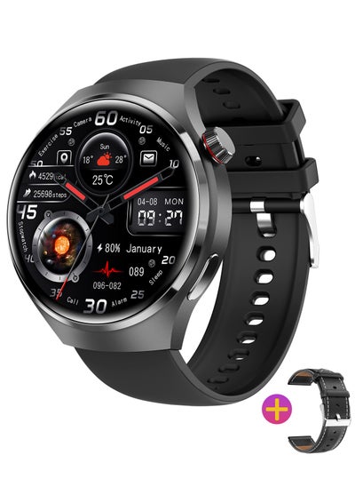 اشتري Smart Watch 300mAh 1.53'' Smart Watches for Men Smartwatches Bluetooth Make/Answer Calls Fitness Modes and Sleep Modes Multi-app Message Reminder Monitor Multi Language  GT4 PRO في السعودية