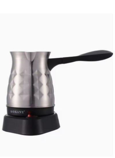 Buy Stainless Steel Electric Turkish Coffee Maker 0.5 L SK-213 Silver in Egypt