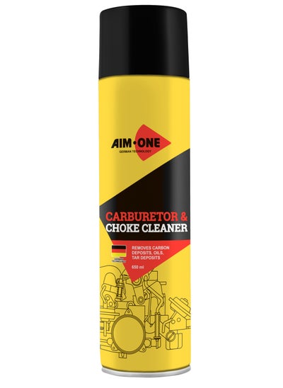 اشتري Aim One Carburetor & Choke Cleaner 650ml - Removes Carbon Deposits - Oils - Tar Deposits في الامارات