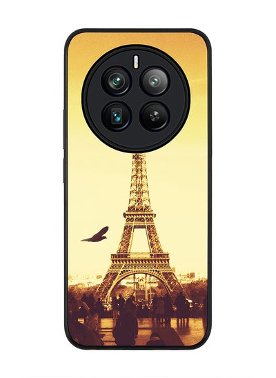 اشتري Rugged Black edge case for Realme 12 Pro / Realme 12 Pro Plus 5G, Slim fit Soft Case Flexible TPU Gel Thin Cover -  Paris - Eiffel Tower في الامارات