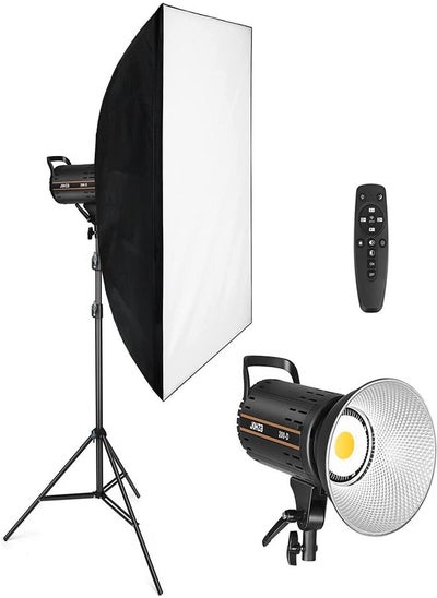 اشتري Padom 200W Video Light Kit, Continuous Lighting for Photography with Bowens Mount Softbox&Stand, Studio Light with APP for photography YouTube vedio and Film Recording (Set of 1) في الامارات