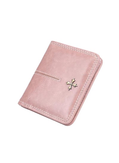 Buy Leather Wallet Pink in UAE