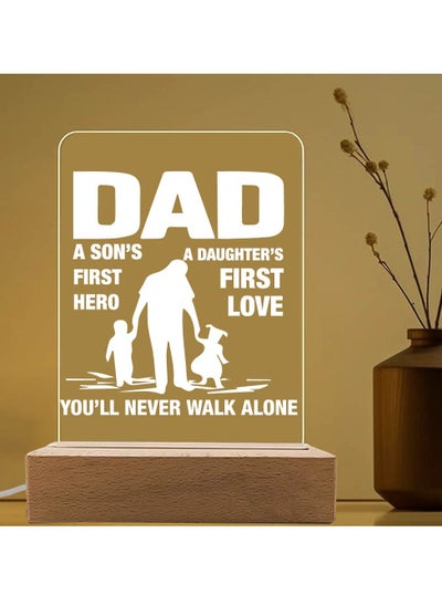 Buy Father's Day LED Lamp for Dad - Great Gift Idea for Father's Day - Gift for Dad - Dad's Birthday Gifts from Daughter and Son - Dad Appreciation Gifts - Gift for Daddy in UAE