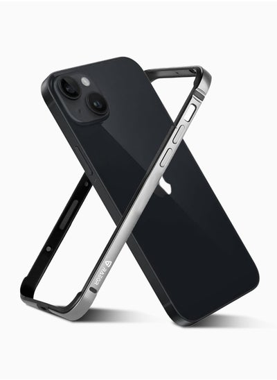 Buy RAEGR iPhone 15 Plus Case | Anodized Aluminum Bumper | Mag-Safe Compatible | Edge Armor Protective Minimal Case Designed for iPhone 15 Plus  (6.7-Inch) 2023 - Grey RG10498 in UAE