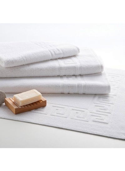 اشتري Magnolia (White) Luxury Bath Towel (70 x 140 Cm -Set of 4) 100% Cotton, Highly Absorbent and Quick dry, Classic Hotel and Spa Quality Bath Linen -600 Gsm في الامارات