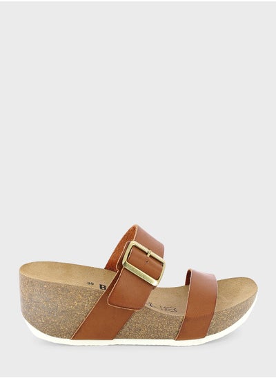 Buy Newcastle Double Strap Wedge Sandals in UAE