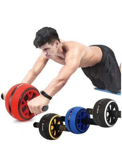 Buy Ab Roller Sport Q Wheel, Ab Exercise Equipment for Abdominal and Core Strength Training, Home Fitness Exercise Wheels, Abdominal Exercise Machine with Knee Pads Accessories in Egypt