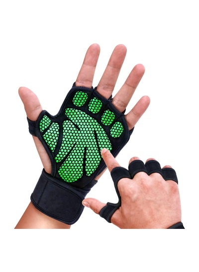 Buy Weight Lifting Gloves - Non-Slip Silicone Padding Workout Gloves for Men and Women XL in UAE