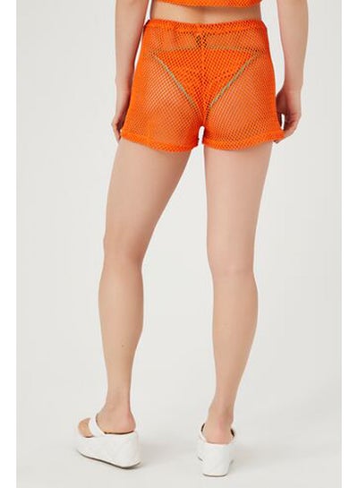 اشتري Sheer Netted Drawstring Shorts في مصر