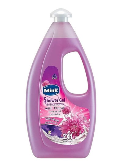 Buy Mink Shower Gel & Shampoo With Floral 2*1 - 1400 Ml in Egypt