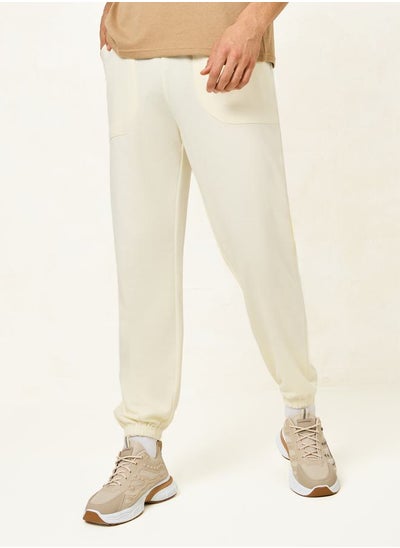 Buy Oversized Terry Jogger with Panel Pocket & Elasticated Cuff in Saudi Arabia