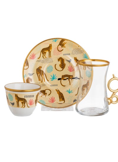 Buy 18-Piece Tea And Coffee Set multicolour in Saudi Arabia