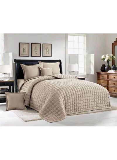 Buy 4 Piece Compressed Comforter Set microfiber Single Size 210x160 in Saudi Arabia