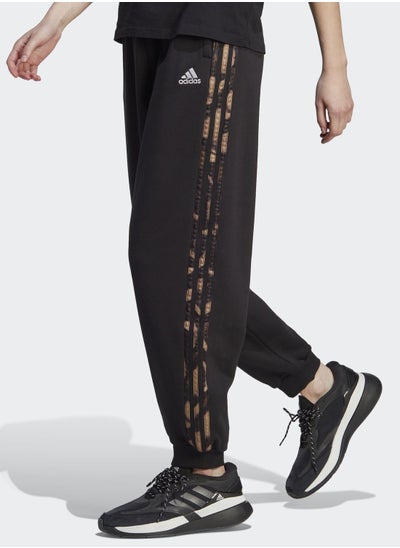 Buy Vibrant Print 3-Stripes Joggers in UAE