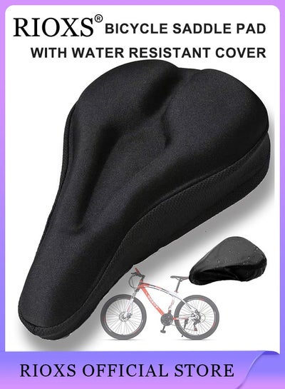Ubuy Soft Padded Bike Seat LuxoBike Gel Padded Bike Seat Cover For