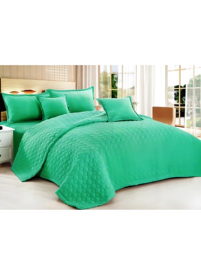 Buy 6 Pieces Comforter Set King Size 220 X 240 Cm Solid Color Reversible Bedding Set for All Seasons in Saudi Arabia